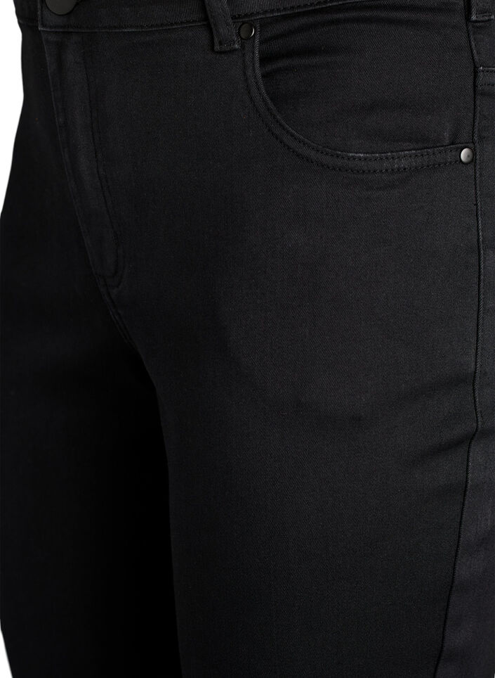 Schmale Passform Emily Jeans mit normaler Taille, Schwarz, Packshot image number 2