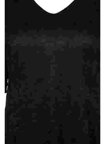 Spitzenkleid mit 3/4-Ärmeln, Black, Packshot image number 2