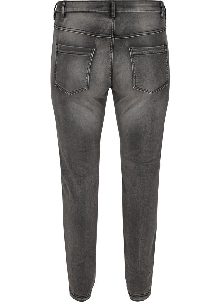 Slim Fit Emily Jeans mit normaler Taillenh&ouml;he, Grau, Packshot image number 1