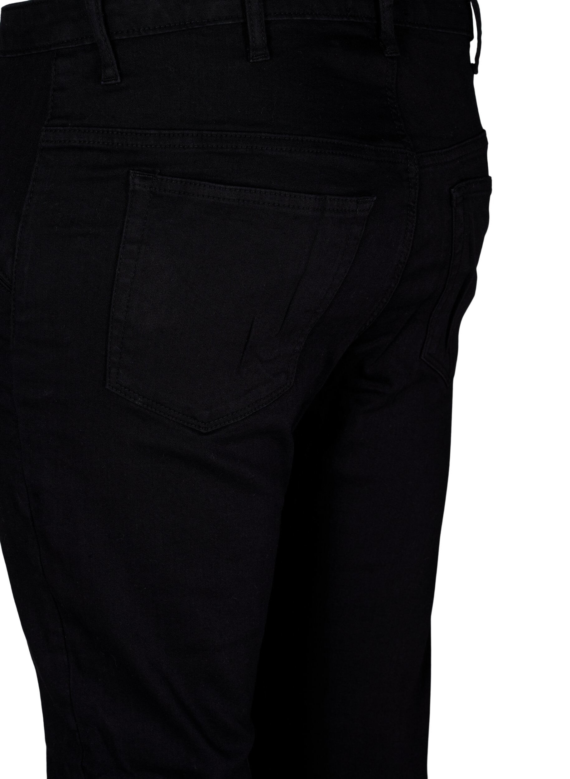 Zizzi  Amy Jeans Super Slim mit Schn&uuml;rdetail, Black, Packshot image number 3