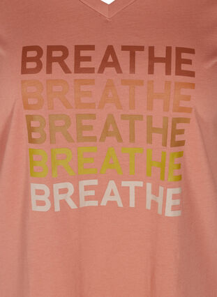 T-Shirt mit Print, Canyon Rose BREATHE , Packshot image number 2