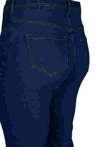 FLASH - Hoch taillierte Jeans mit Bootcut, Blue denim, Packshot image number 3