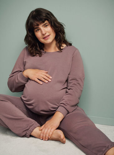 Schwangerschafts-Sweatshirt mit Rippbündchen, Iron, Image image number 0