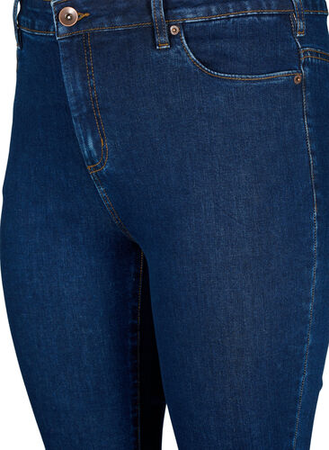 Amy Jeans mit hoher Taille und extra schlanker Passform, Dark blue, Packshot image number 2