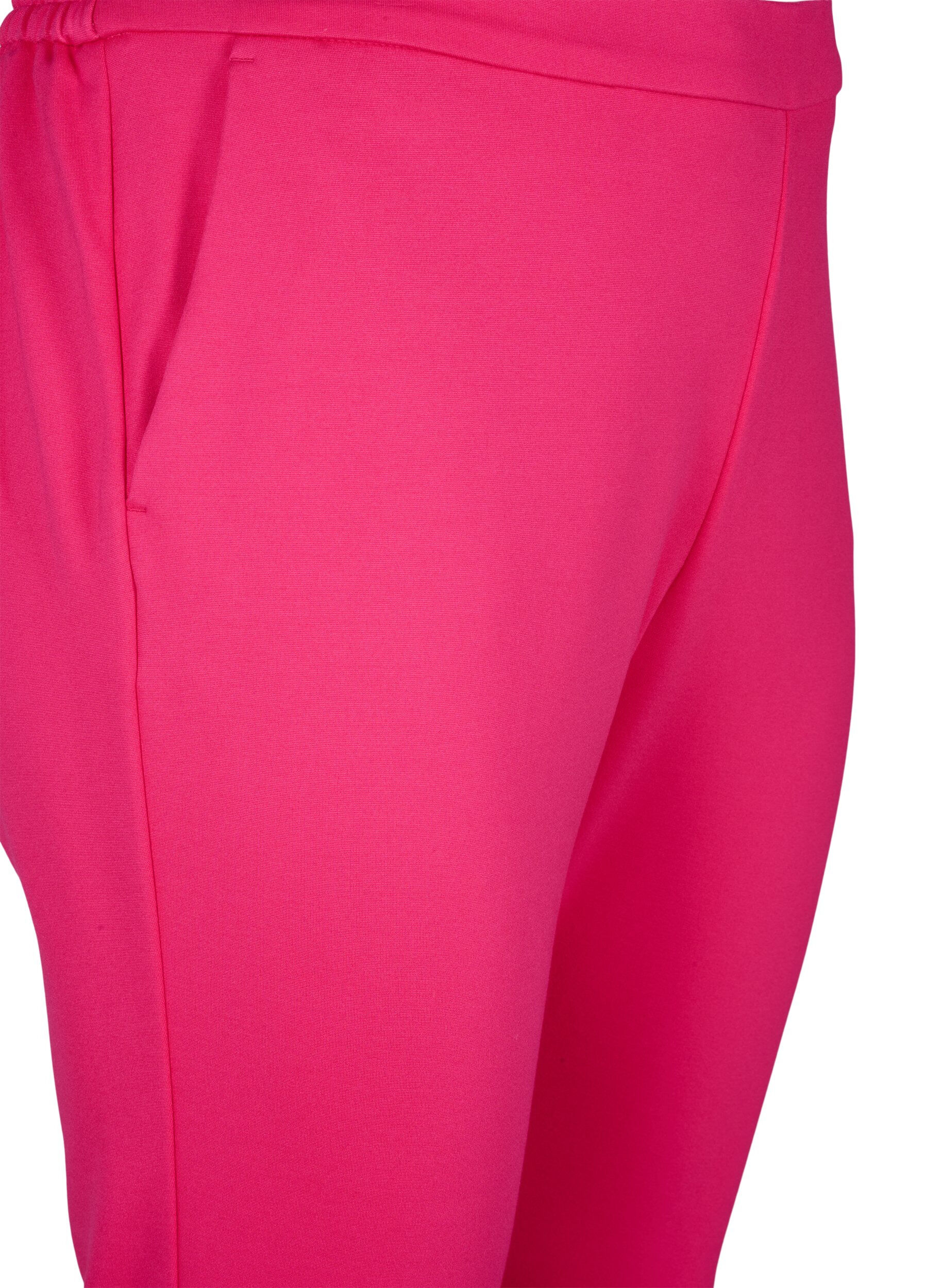 Zizzi Cropped-Hose mit Taschen, Pink, Packshot image number 2