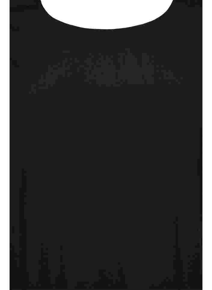 Unifarbene Viskosebluse mit Ballon-Effekt, Black, Packshot image number 2