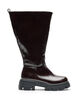 Langschaftstiefel mit leichter Knitteroptik, Braun, Packshot image number 0