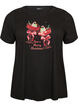 Weihnachts-T-Shirt aus Bio-Baumwolle, Schwarz, Packshot image number 0