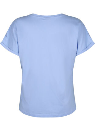 T-Shirt aus Bio-Baumwolle mit Lochstickerei, Serenity, Packshot image number 1