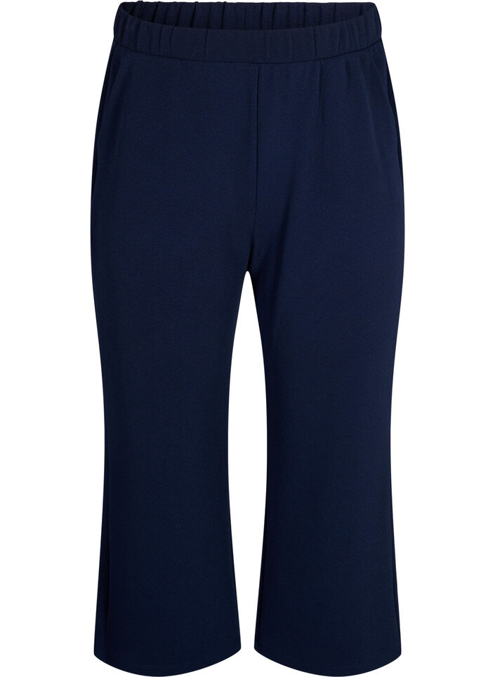 7/8 Hose mit lockerer Passform, Blau, Packshot image number 0
