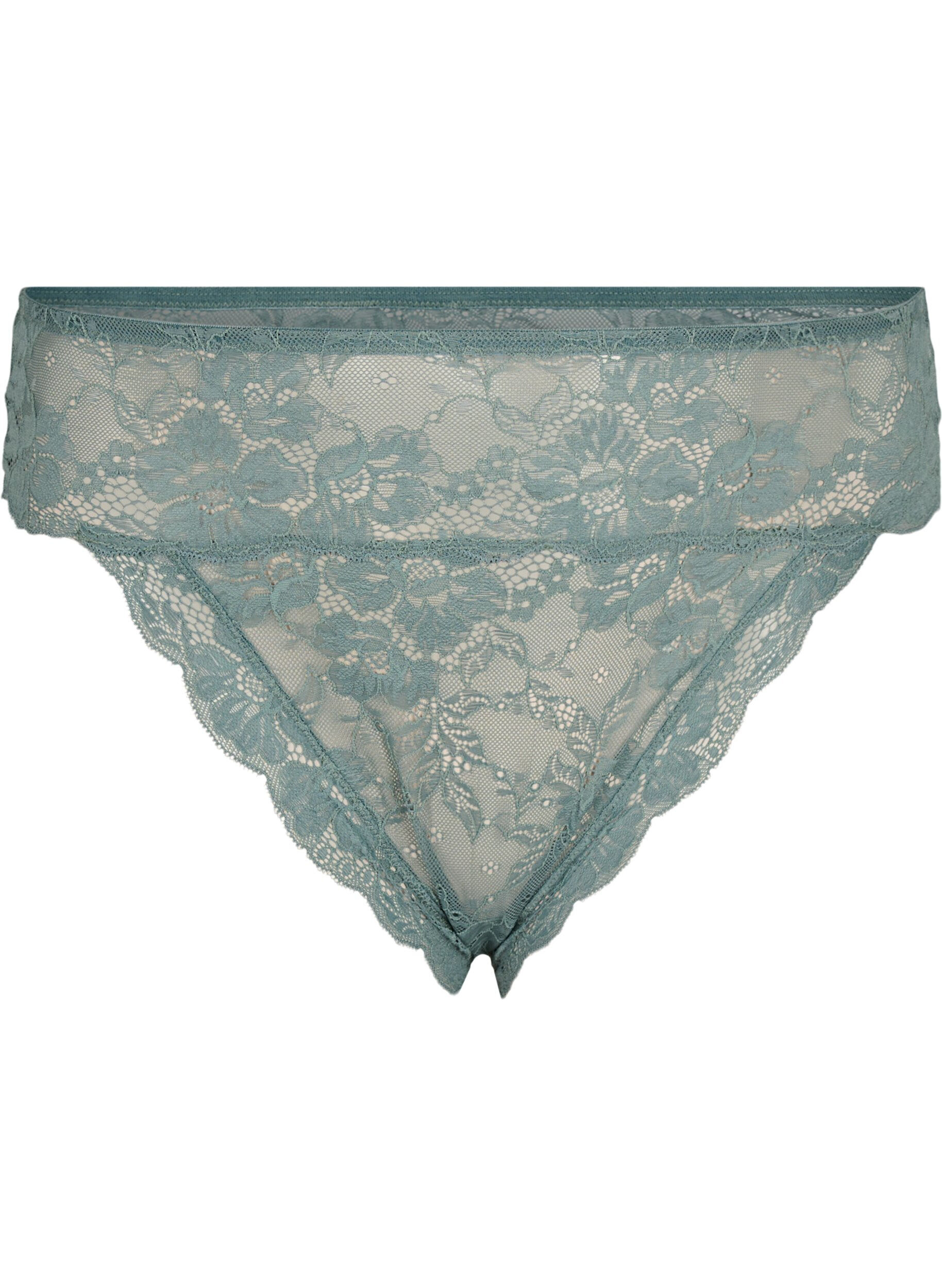 Zizzi Brazilian Slip mit regul&auml;rer Taillenh&ouml;he, Balsam Green, Packshot image number 0