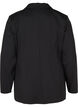 Schlichter Blazer mit Knopf und Dekorationstaschen, Black, Packshot image number 1