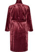 Morgenmantel aus weichem Velours mit Taschen, Rot, Packshot image number 1