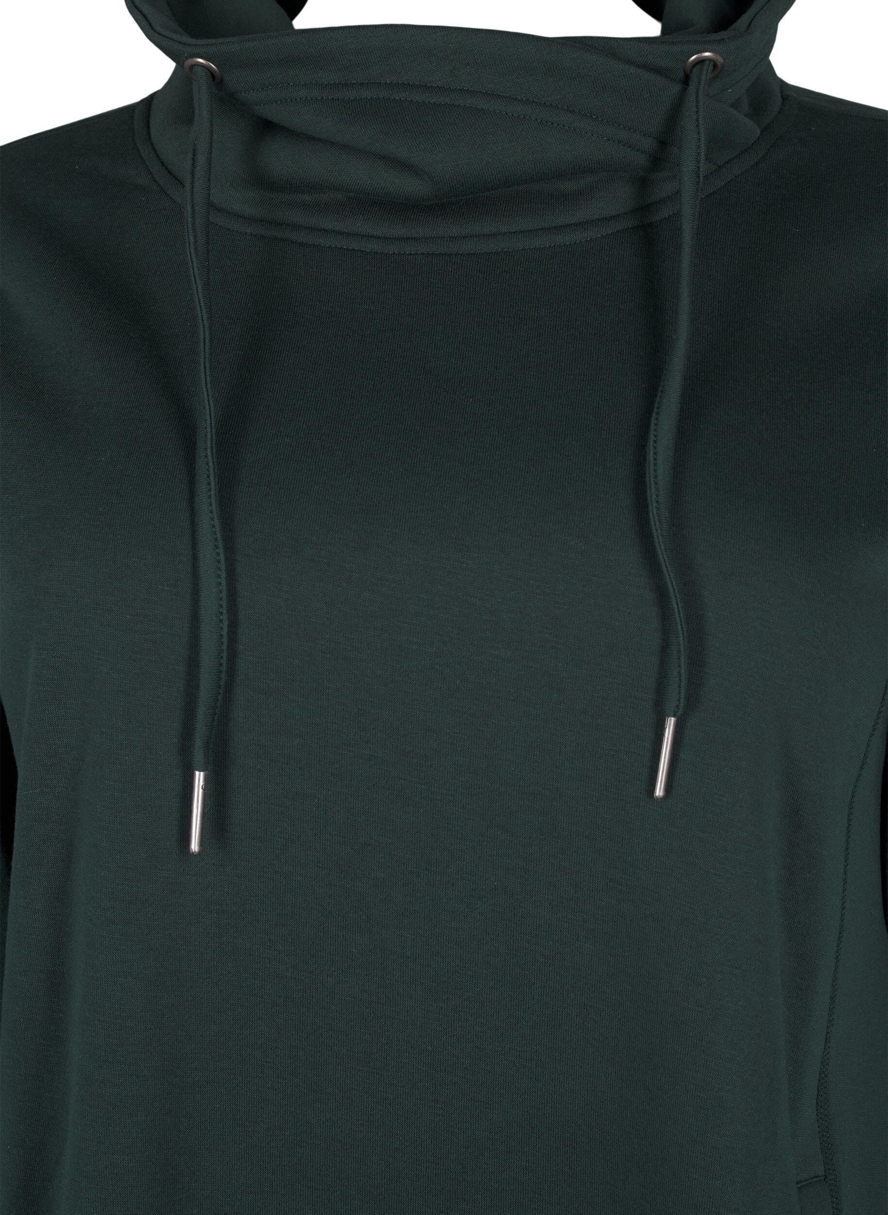 Zizzi FLASH - Sweatshirt mit Stehkragen, Scarab, Packshot image number 2