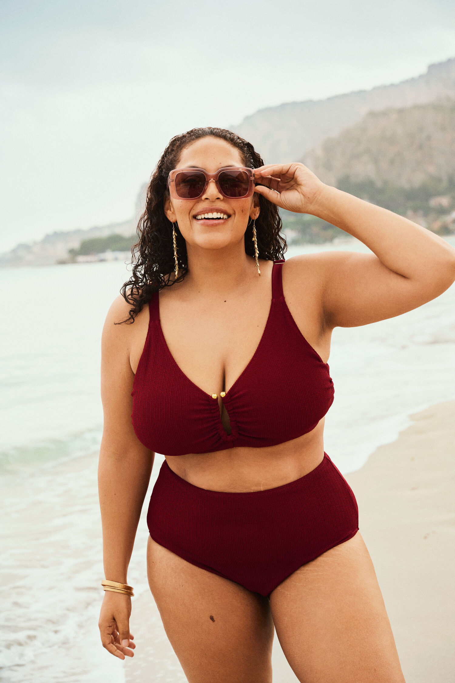 Zizzi Bikini mit Details, , Model