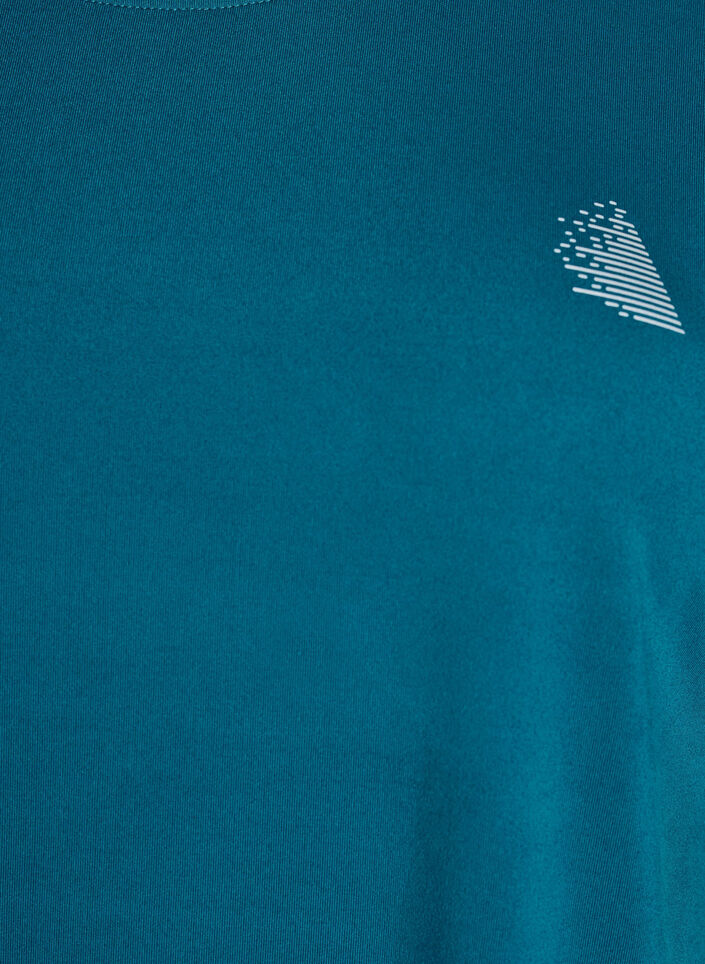 Einfarbiges Trainings-T-Shirt, Gr&uuml;n, Packshot image number 2