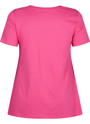 Baumwoll-T-Shirt mit kurzen Ärmeln, Raspberry S. Best, Packshot image number 1