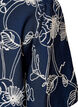 Kurz&auml;rmelige Bluse mit Stickmuster, Blau, Packshot image number 3