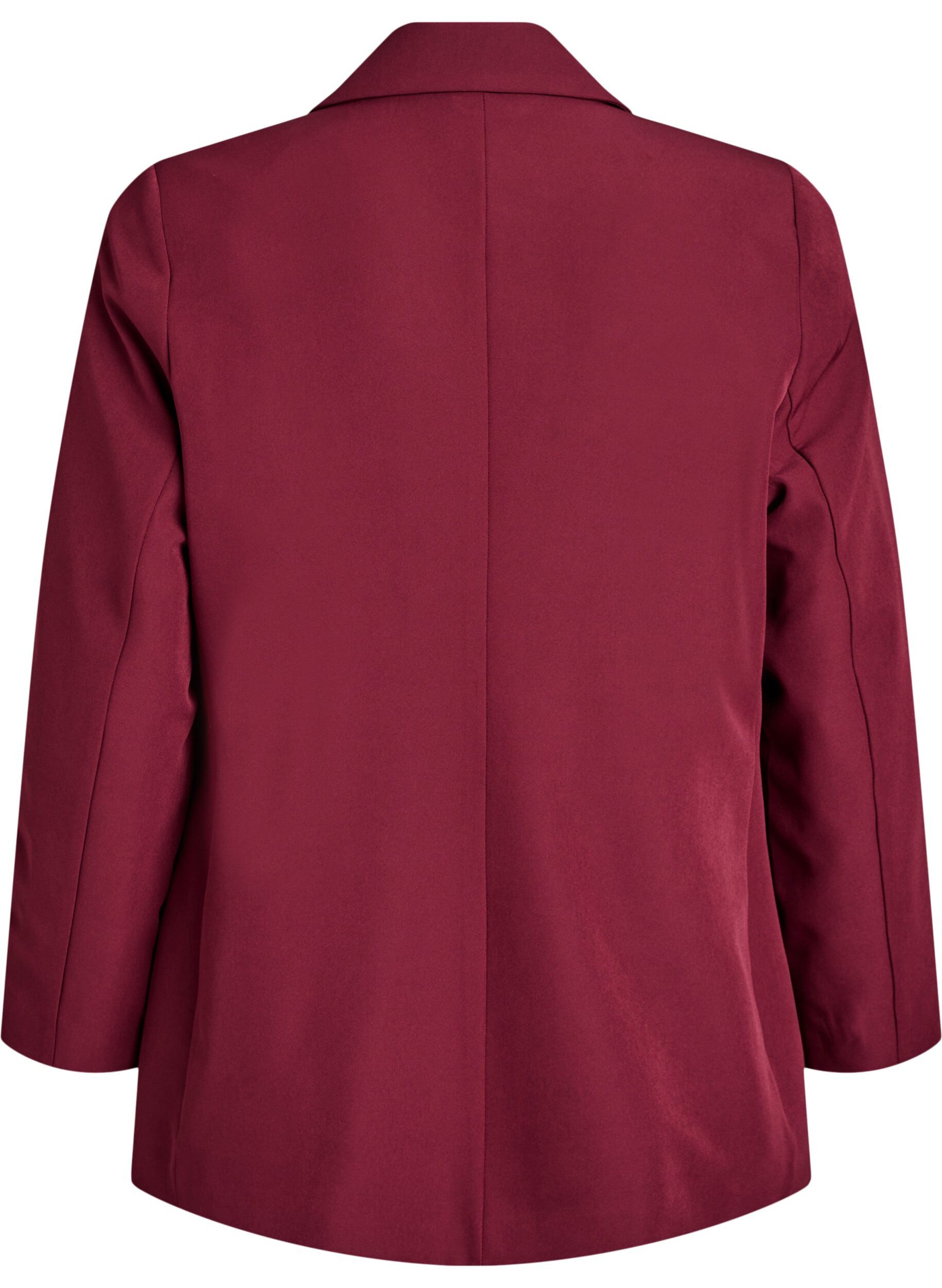 ZizziKlassischer Blazer mit Knopfverschluss, Rot, Packshot image number 1