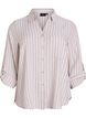 Bluse aus Leinen und Viskose mit 3/4-&Auml;rmeln, Beige, Packshot image number 0