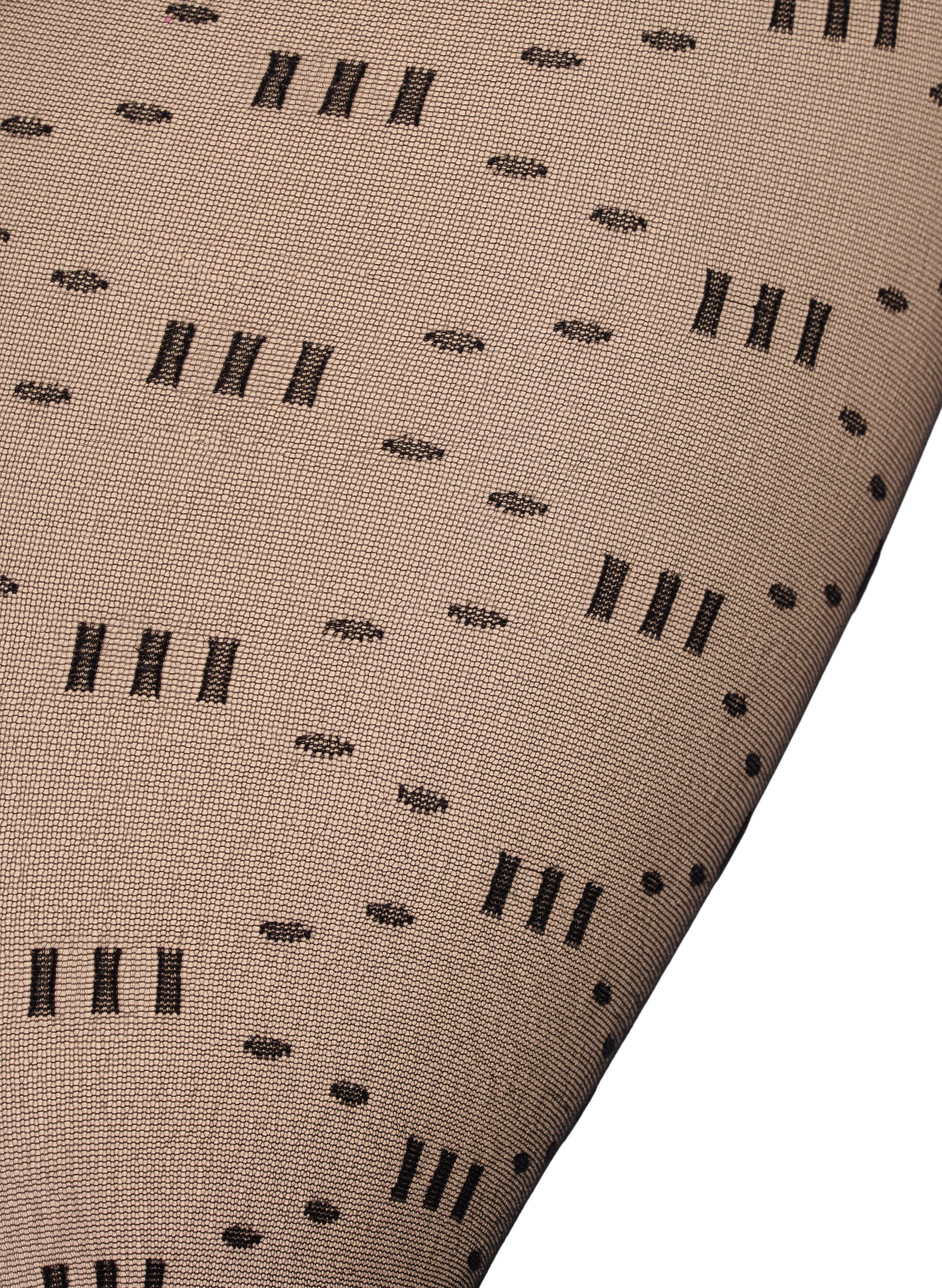 Zizzi Gemusterte Strumpfhose aus 20 Denier, Black, Packshot image number 2