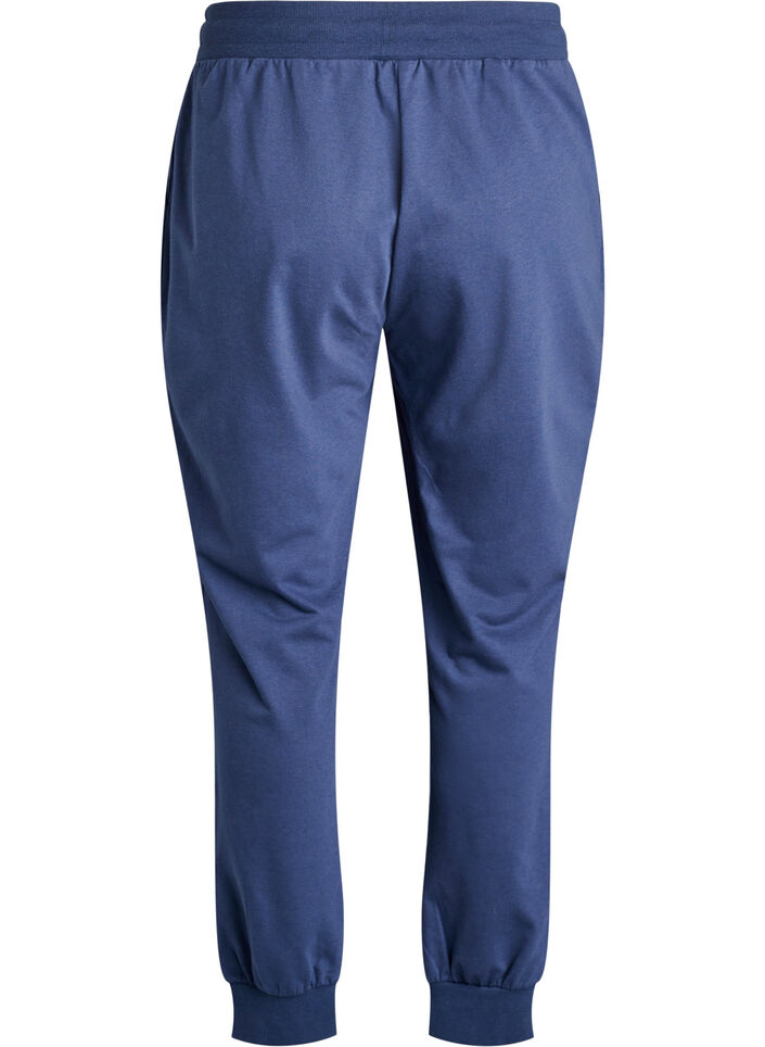 Lockere Trainingshose mit Taschen, Blau, Packshot image number 1