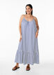 Sommerkleid mit Streifen und A-Linie, Blau, Model image number 0