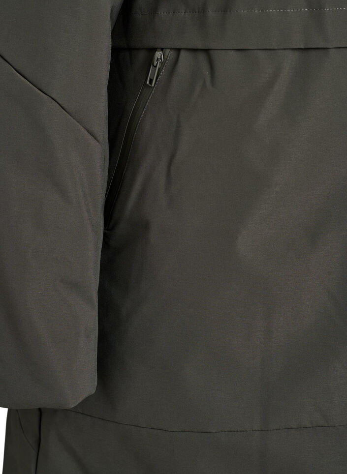 Winterjacke mit verstellbarer Taille, Grün, Packshot image number 3