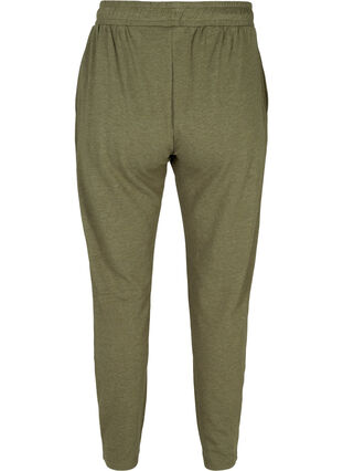 Melierte Sweatpants mit Taschen, Ivy green Melange, Packshot image number 1