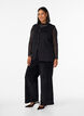 &Auml;rmellose Strickweste mit Zierkn&ouml;pfen, Schwarz, Model image number 1