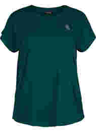 Einfarbiges Trainings-T-Shirt, Deep Teal, Packshot