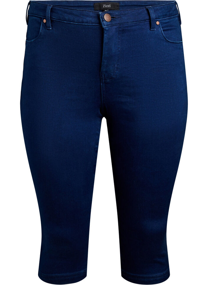 Amy Caprijeans mit hohem Taille und Super Slim Fit, Blau, Packshot image number 0