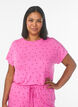 Pyjamashorts aus Viskosejersey mit Allover-Print, Pink, Model image number 0