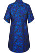 Jacquardkleid mit 3/4-Ärmeln, Black Blue, Packshot image number 1