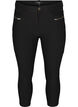 Slim Fit Caprihose aus Viskosemischung, Schwarz, Packshot image number 0