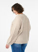 Strickjacke mit Rippstruktur und Ballonärmeln, Beige, Model image number 2