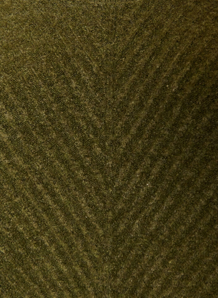 Strickbluse mit V-f&ouml;rmigem Rippenmuster und Schlitzen, Gr&uuml;n, Packshot image number 2