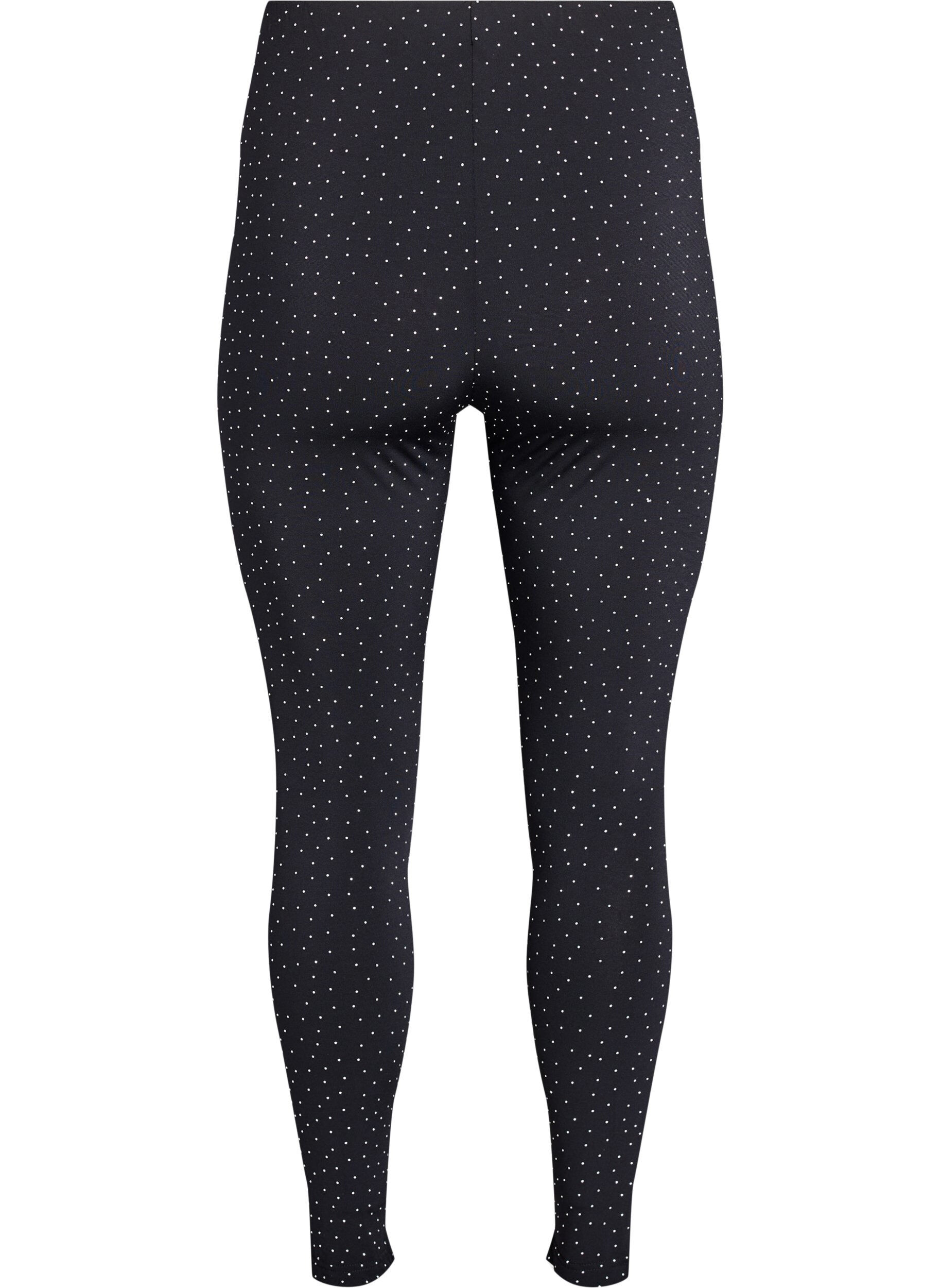 Zizzi Leggings mit Strasssteinen, Schwarz, Packshot image number 1