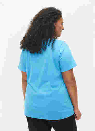 2er-Pack basic T-Shirts aus Baumwolle, Bonnie Blue/Black, Model image number 1