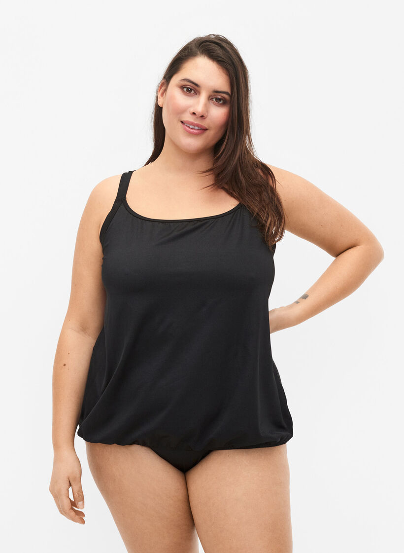 Tankini mit Polsterung, Schwarz, Model image number 0