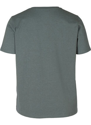 Kurzarm Nachtshirt mit Aufruck, Balsam Green, Packshot image number 1