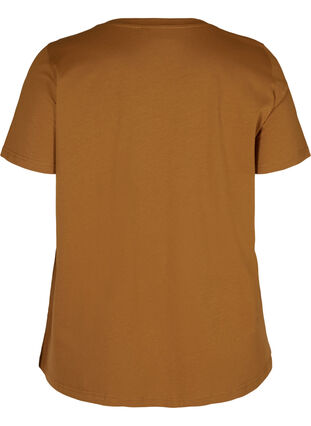 T-Shirt aus Bio-Baumwolle mit Print, Rubber, Packshot image number 1
