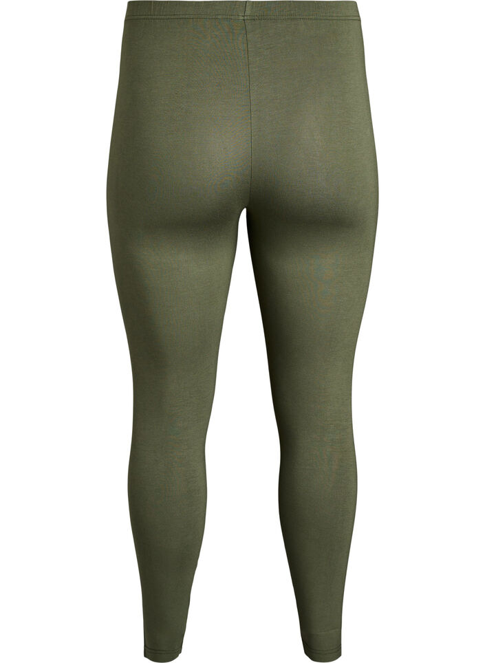 Basic Leggings aus Viskose, Gr&uuml;n, Packshot image number 1