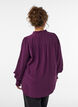 Bluse mit R&uuml;schenkragen und Raffung, Lila, Model image number 2
