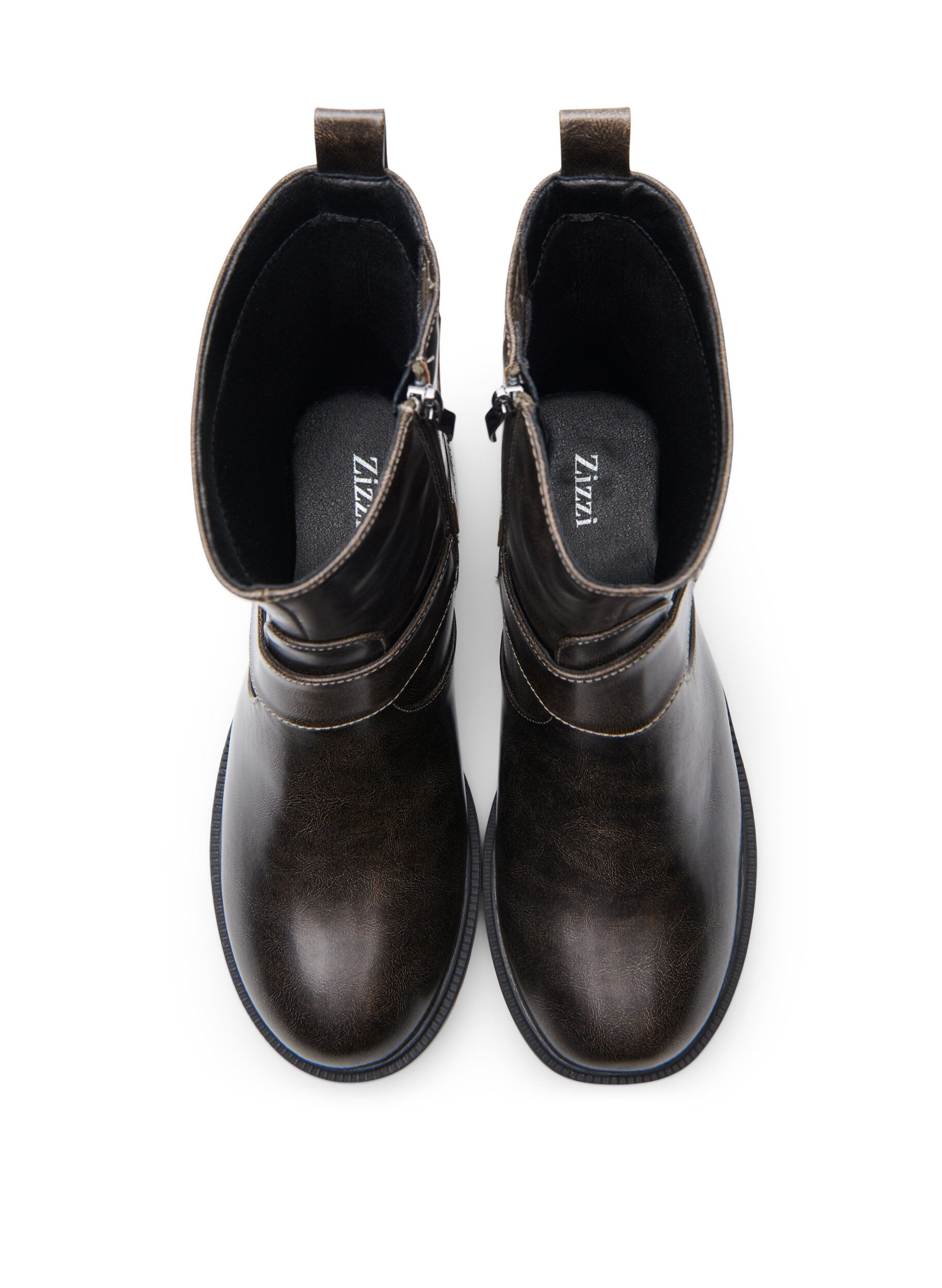 ZizziKurzer Bikerstiefel, Braun, Packshot image number 2
