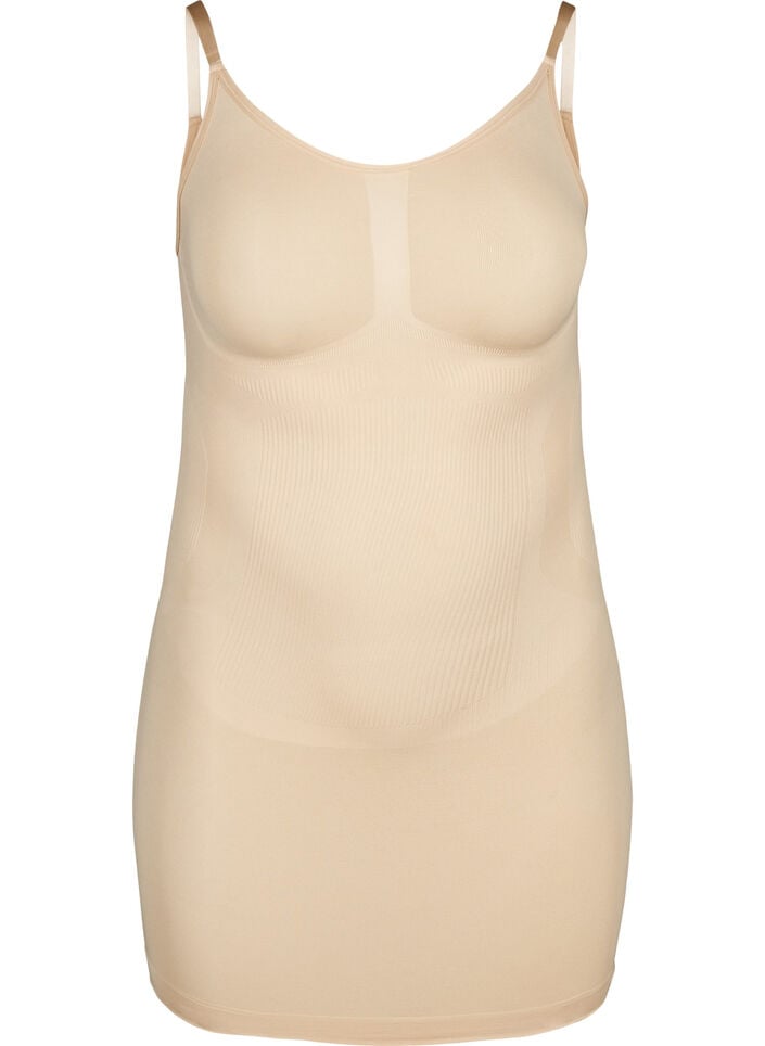 Shapewear Kleid mit breiten Tr&auml;gern., Beige, Packshot