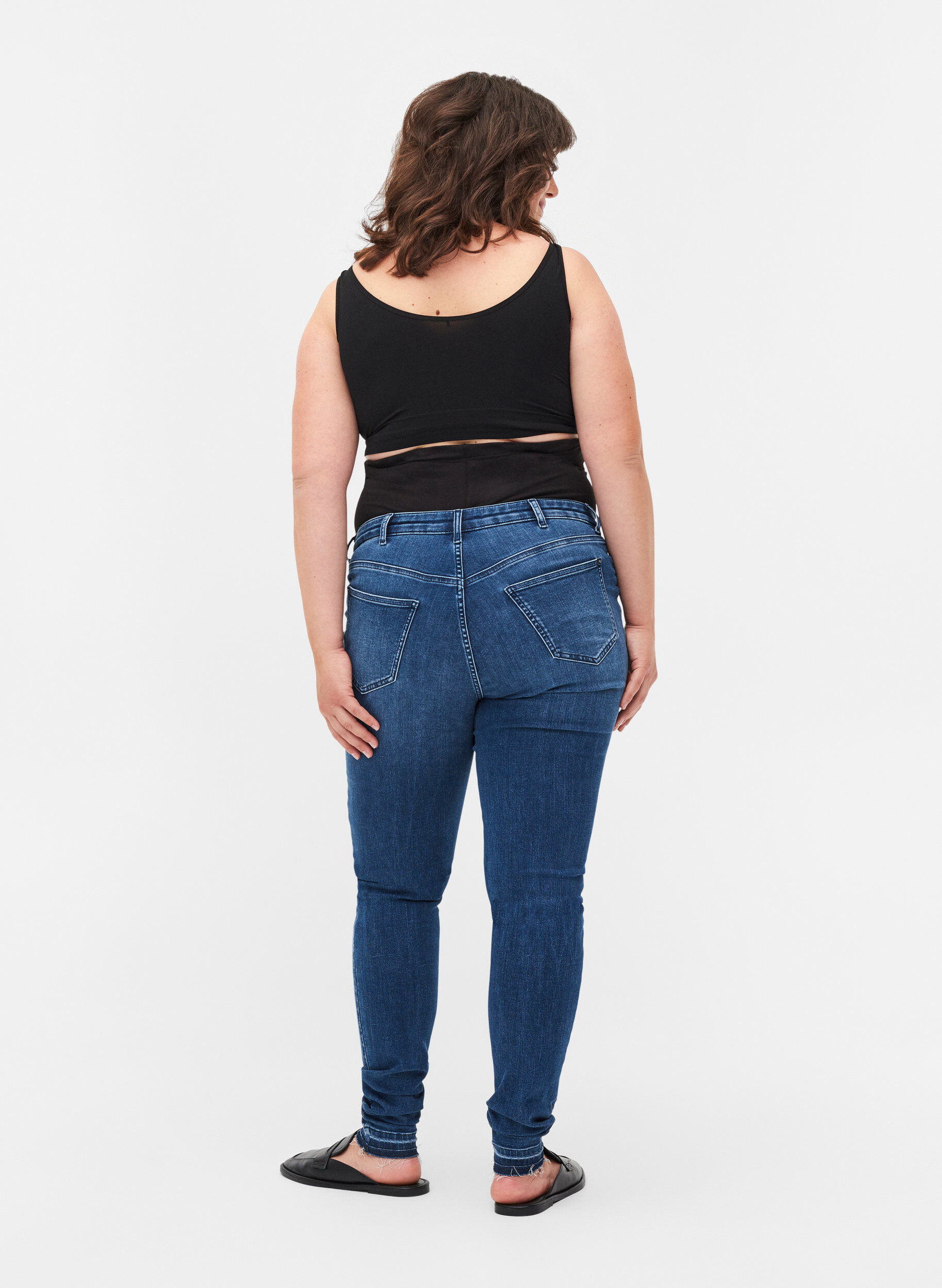 Zizzi Amy Schwangerschaftsjeans, Blue denim, Model image number 1