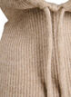Gestrickte Balaclava mit Kordelzug, Beige, Packshot image number 2
