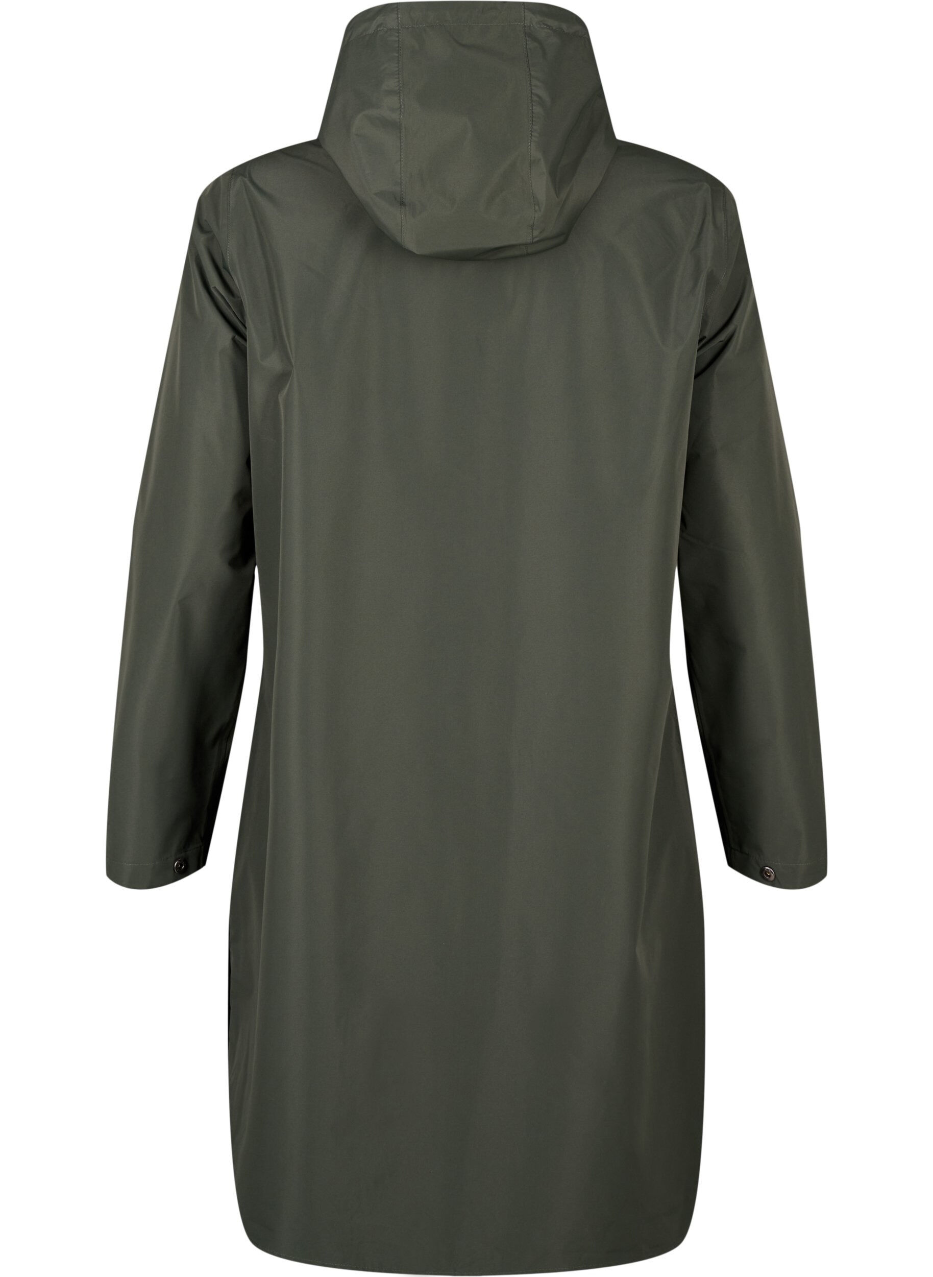 ZizziRegenjacke mit Taschen und Kapuze, Gr&uuml;n, Packshot image number 1