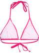 Einfarbiges Triangel-Bikinioberteil, Pink, Packshot image number 1